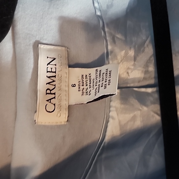 CARMEN MARC VALVO Light blue blazer - Picture 3 of 3